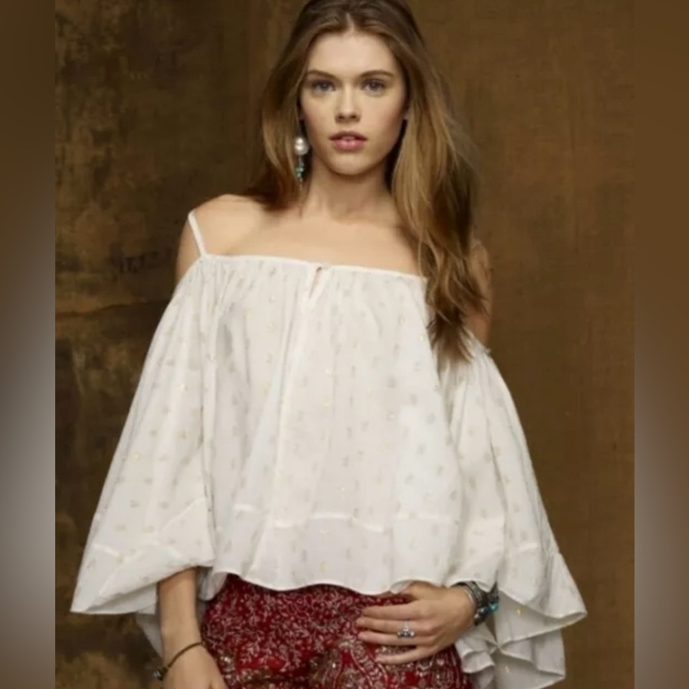 Denim & Supply Ralph Lauren Off Shoulder Boho‎ Top Size Small